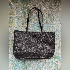 Vintage Y2K Nine West black sequin tote bag